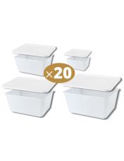 Lot de 20 bo?tes alimentaires - Cartybox