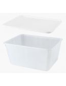 Boîte opaque 1,8 L avec couvercle