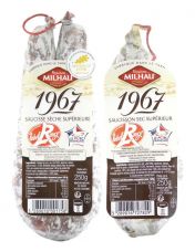 Saucisson et Saucisse s?che Label Rouge par lot de 2