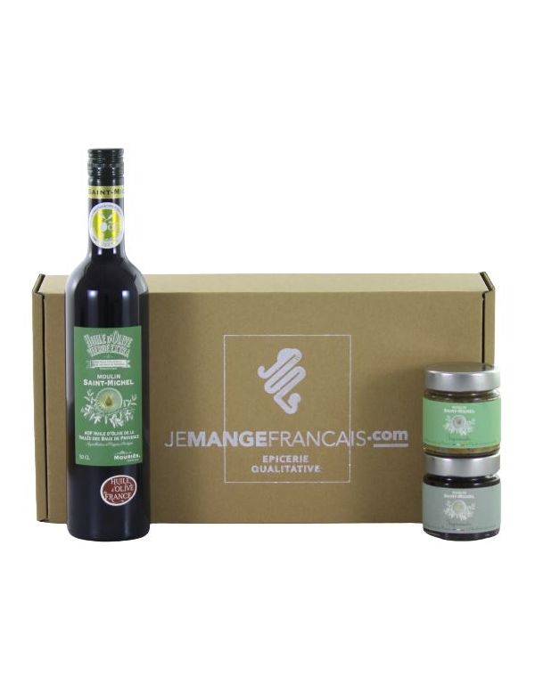 Panier garni et gourmand autour de l'olive provençale