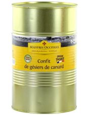 G?siers de canard confit Origine France - Conserve 5/1 - Maistres Occitans
