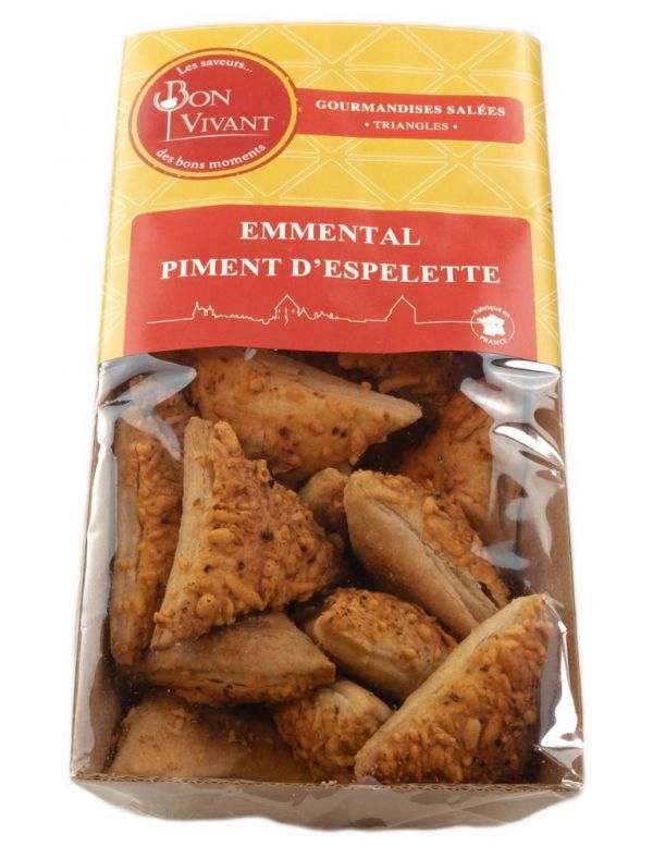 Biscuit apéritif piment d'Espelette Emmental
