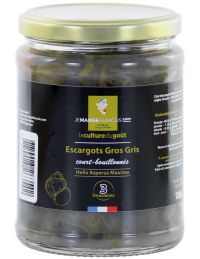 Escargots gros-gris court bouillonnés