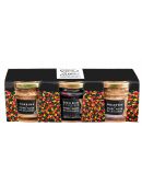 trio de verrines au porc noir de bigorre