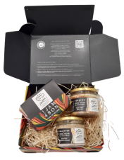 Coffret prestige porc noir de Bigorre AOP avec quart de jambon 24 mois