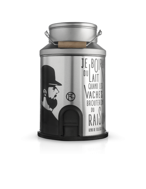 pot au lait vinovalie avec inscription toulouse lautrec