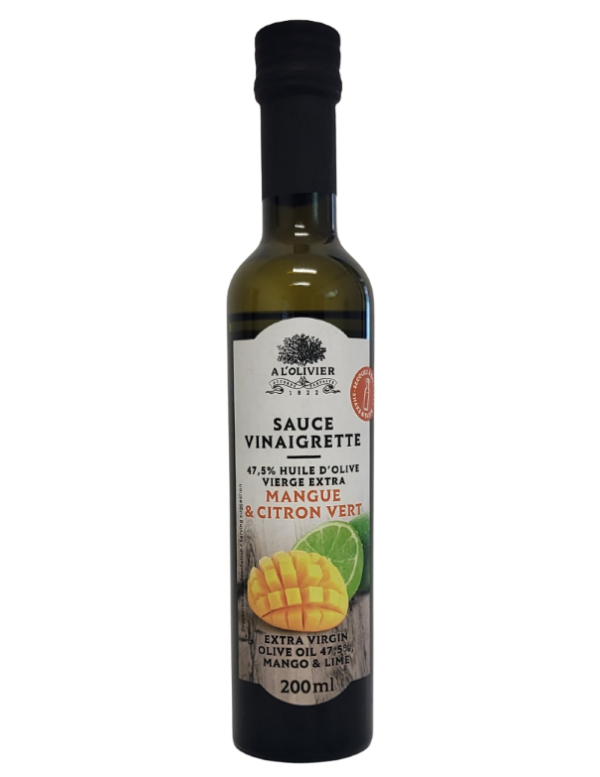 Shaker Vinaigrette Huile d'olive citron vert + vinaigre de mangue gingembre