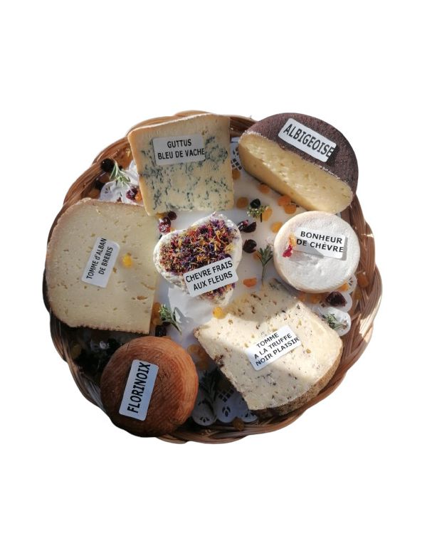 plateau de 7 fromages assortiment vache chèvre et brebis fromages artisanaux jemangefrancais.com
