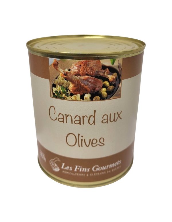 Conserve artisanale canard aux olives canard du sud ouest jemangefrancais.com