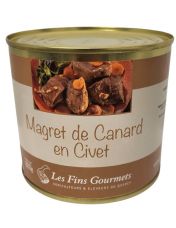 Conserve artisanale de magret de canard du sud ouest en civet - 2 ? 3 parts