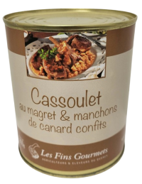 CONSERVE ARTISANALE 800 G CASSOULET DE CANARD CONFIT DU SUD OUEST JEMANGEFRANCAIS.COM