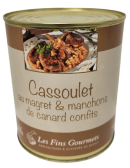 CONSERVE ARTISANALE 800 G CASSOULET DE CANARD CONFIT DU SUD OUEST JEMANGEFRANCAIS.COM