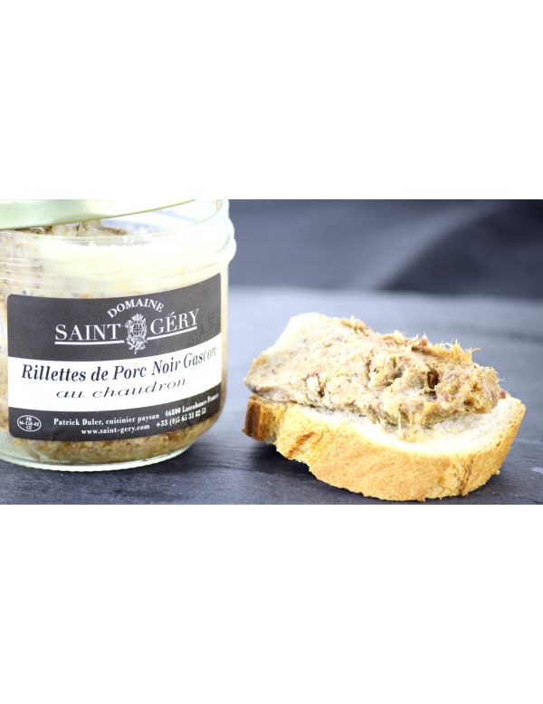 Rillettes de Porc Noir Gascon, bocal de 180 g